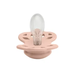Bibs 2Pk Infinity Silikone Str.1, Blush/Woodchuck