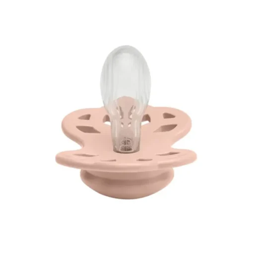 Bibs 2Pk Infinity Silikone Str.1, Blush/Woodchuck