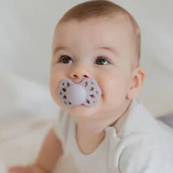 Bibs 2Pk Infinity Silikone Str.1, Blush/Woodchuck