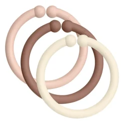 Bibs 12Pk Loops, Blush/Woodchuck/Ivory