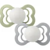Bibs 2Pk Supreme Glow Silikone Str.2, Sage/Cloud Night