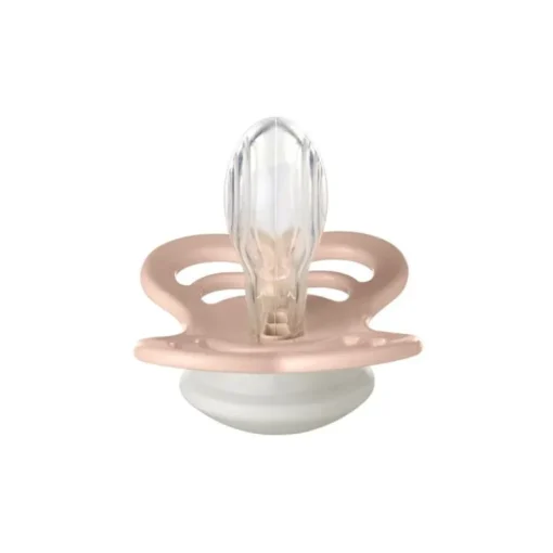 Bibs 2Pk Supreme Glow Silikone Str.2, Blush/Vanilla Night