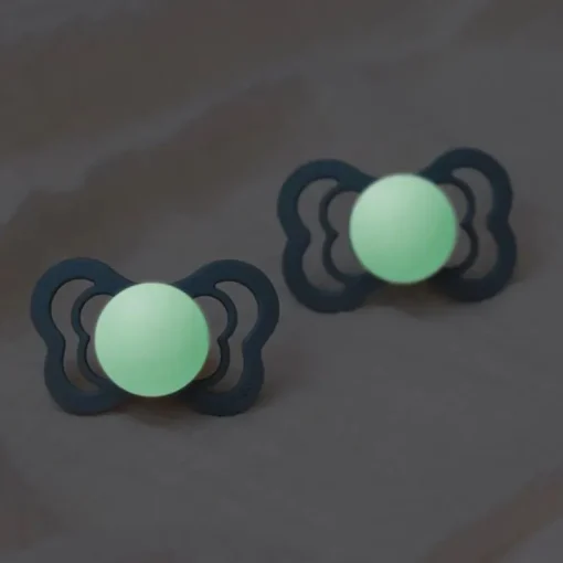 Bibs 2Pk Supreme Glow Silikone Str.2, Sage/Cloud Night