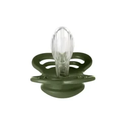 Bibs 2Pk Supreme Silikone Str.2, Sage/Hunter Green
