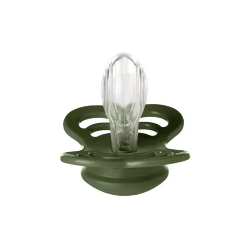 Bibs 2Pk Supreme Silikone Str.2, Sage/Hunter Green