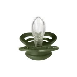 Bibs 2Pk Supreme Silikone Str.1, Sage/Hunter Green