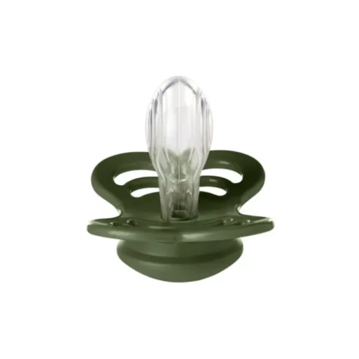 Bibs 2Pk Supreme Silikone Str.1, Sage/Hunter Green