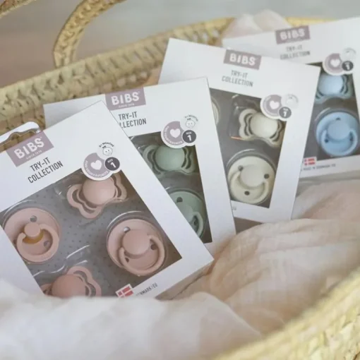 Bibs 'Try It'-Pakke Str.1, Blush