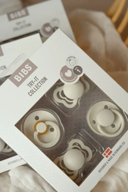 Bibs 'Try It'-Pakke Str.2, Ivory