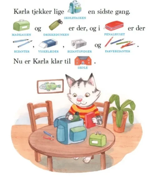 Bog Karla Kat Skal I Skole