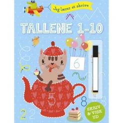 Bog Skriv Og Visk Ud: Tallene 1-10