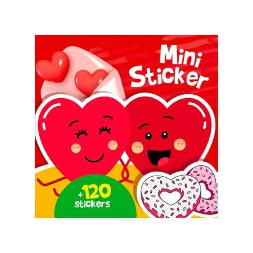 Bolden Mini Stickers Bog - Hjerter