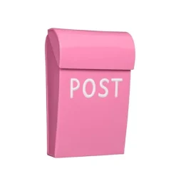 Bruka Postkasse Mini, Mork Rosa