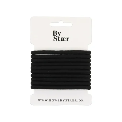 By Staer 10Stk Elastikker Basis - Sort