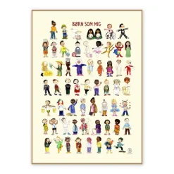 Ciha Plakat 50X70Cm, Born Som Mig