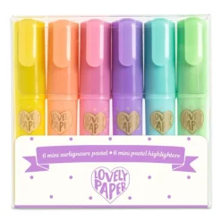 Djeco 6 Mini Pastel Overstregningstusser