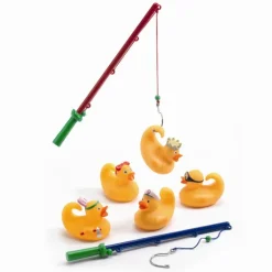 Djeco Badeaender Med Fiskestaenger, Gule