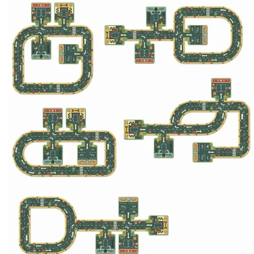 Djeco Gulvpuslespil 21 Brikker Veje