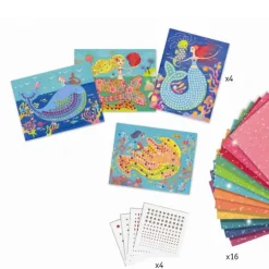 Djeco Kreativ Mosaik Havfruer