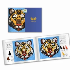 Djeco Kreativ Mosaik, Tiger & Gorilla