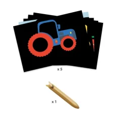 Djeco Kreativ Scratch, Koretojer