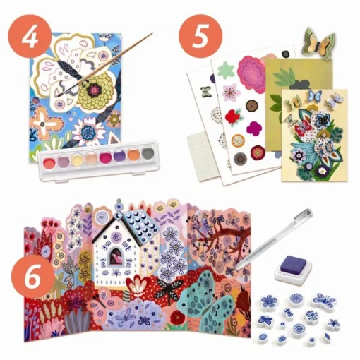 Djeco Kreativt Aktivitetsaet, Blomsterhaven