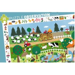 Djeco Observationspuslespil Bondegard 35 Brikker