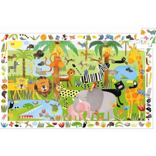 Djeco Observationspuslespil Jungle 35 Brikker