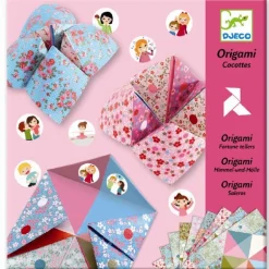 Djeco Origami - Flip-Flappere, Lyse Farver