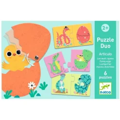 Djeco Puzzle Duo Laerespil, Sjove Aeg