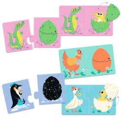 Djeco Puzzle Duo Laerespil, Sjove Aeg