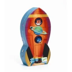 Djeco Silhuetpuslespil Rumskib 16 Brikker