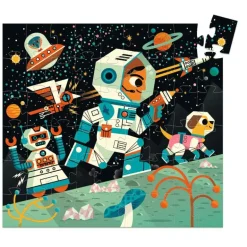 Djeco Silhuetpuslespil, Space Station 54 Brikker