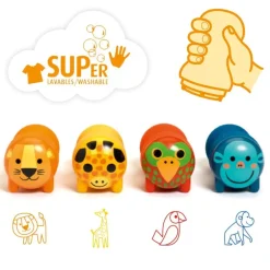 Djeco Stempler For De Sma, Safari