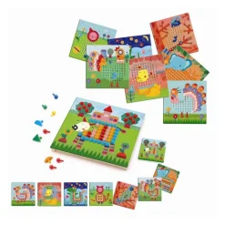 Djeco Stiftmosaik Dyr