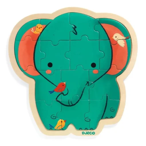 Djeco Traepuslespil, Elefant 14 Brikker