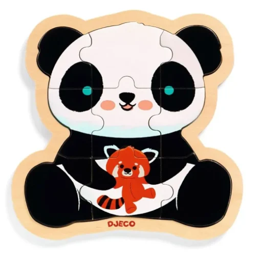 Djeco Traepuslespil, Panda 9 Brikker