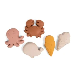 Filibabba Sandforme 5 Stk, Varme Farve