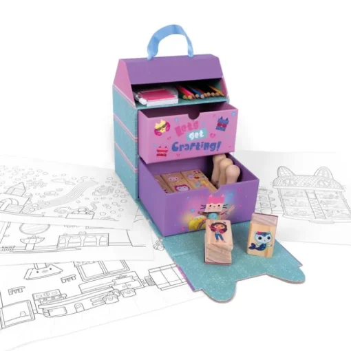 Gabby'S Dollhouse Kreasaet M. Stempler Og Blyanter