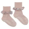 Gobabygo Bambus Non-Slip Sokker 1-2Ar - Soft Pink/Liberty