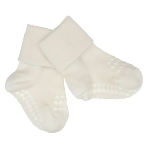 Gobabygo Bambus Non-Slip Sokker 1-2Ar - Off White