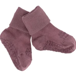 Gobabygo Bambus Non-Slip Sokker 6-12Mdr. - Misty Plum