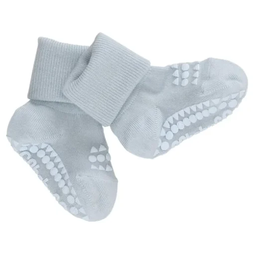 Gobabygo Bambus Non-Slip Sokker 6-12Mdr. - Sky Blue
