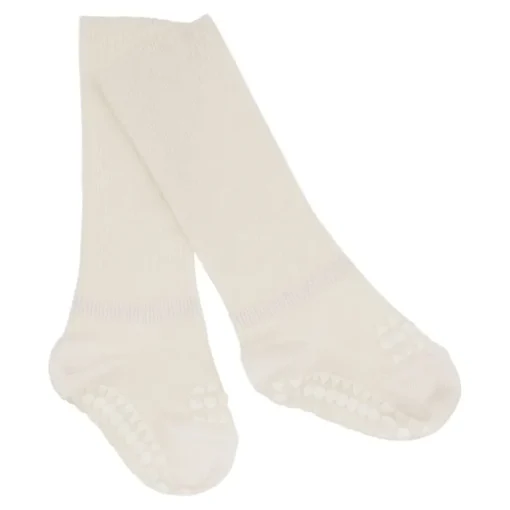 Gobabygo Bambus Non-Slip Sokker 1-2Ar - Off White