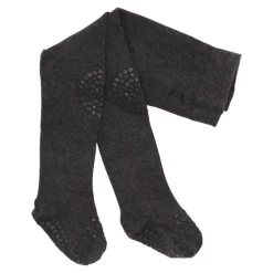 Gobabygo KravleStrømpebukser 6-12Mdr. - Dark Grey Melange