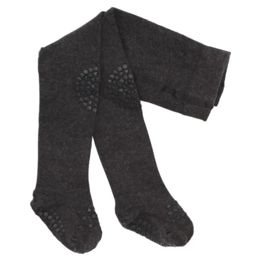 Gobabygo KravleStrømpebukser 6-12Mdr. - Dark Grey Melange