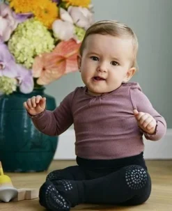 Gobabygo KravleStrømpebukser 0-6Mdr. - Grey Melange