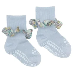 Gobabygo Non-Slip Sokker I Bambus Liberty 6-12M Sky Blue
