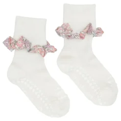 Gobabygo Non-Slip Sokker I Bambus Liberty 2-3Y Off White
