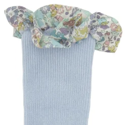 Gobabygo Non-Slip Sokker I Bambus Liberty 6-12M Sky Blue